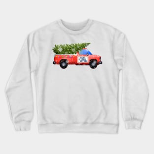 Classic Christmas Vintage Truck Crewneck Sweatshirt